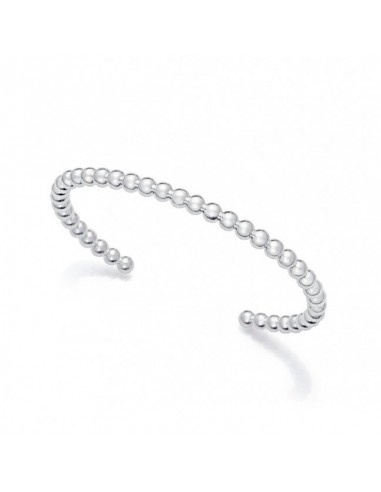 Pulsera de acero chapado en plata 999