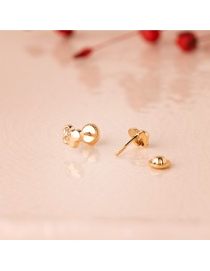 18k-Pendientes bebé mariposa zn 4,5x5,5mm rosca 2