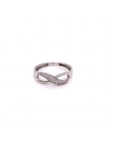 ANILLO INFINITO EN ORO Y CIRCONITAS