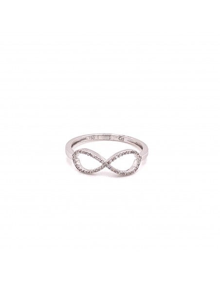 brill ANILLO INFINY ORO BLANCO DE 18K
