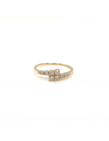 CT- 0.27 ANILLO O.A OR Y BRILL ORO DE 18K
