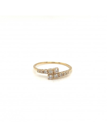 CT- 0.27 ANILLO O.A OR Y BRILL ORO DE 18K