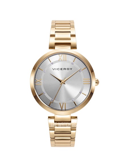 RELOJ ACERO IP DORADO BRAZALETE SRA VA