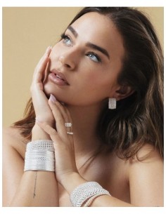 Anillo de acero chapado en plata 999 Laura Escanes 2