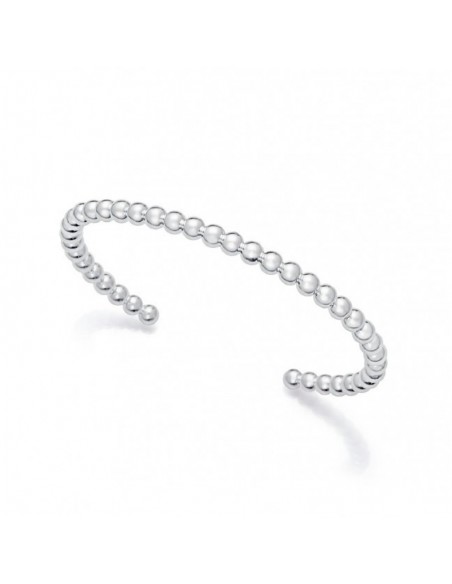 Pulsera de acero chapado en plata 999