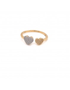 ct-0,09 ANILLO EIRA ORO BICOLOR DE 18K