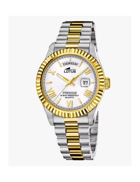 RELOJ DE HOMBRE LOTUS FREEDOM CON ESFERA PLATEADA 