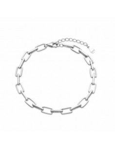 Pulsera de plata de eslabones para mujer 