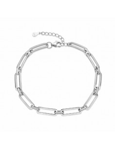 Pulsera de plata con eslabones grandes