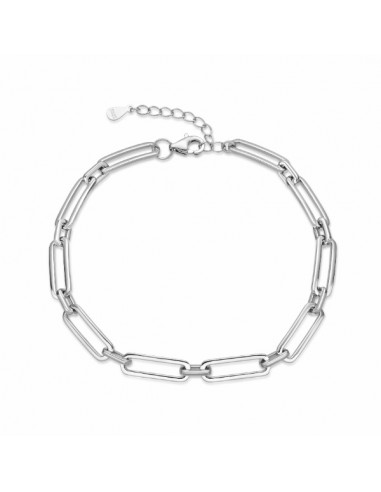 Pulsera de plata con eslabones grandes