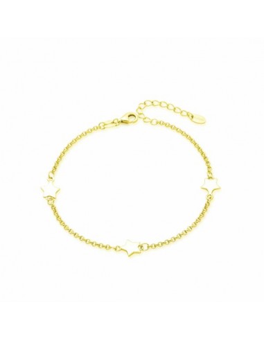 Pulsera de estrellas en plata chapada 