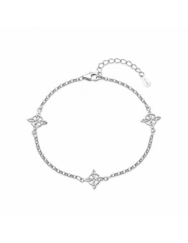 Pulsera de estrellas caladas en plata