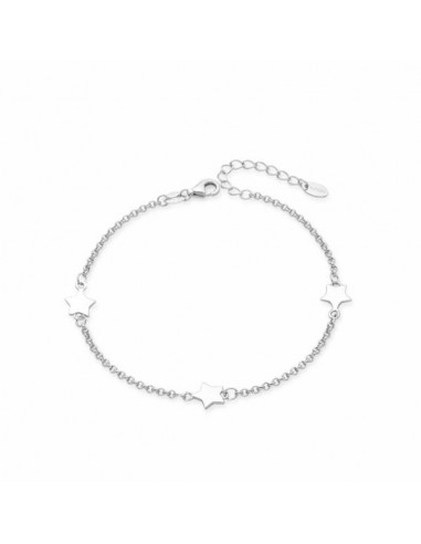 Pulsera de plata con estrellas