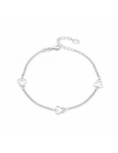 Pulsera de plata con mariposas