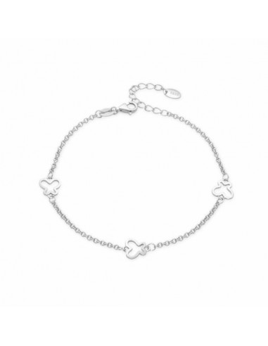 Pulsera de plata con mariposas