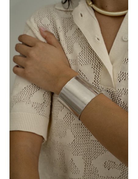 ESCLAVA 5cm lisa plata 1ª ley