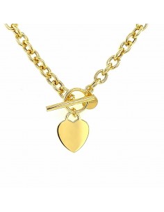 GARGANTILLA PLACA CORAZÓN PLATA CHAP DE 1ª LEY 2