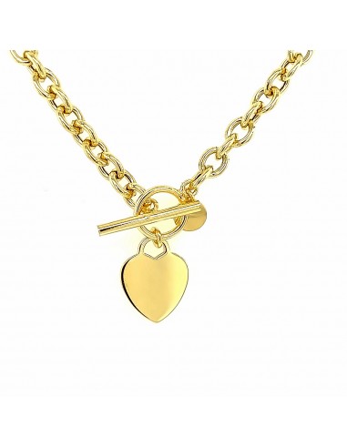 GARGANTILLA PLACA CORAZÓN PLATA CHAP DE 1ª LEY