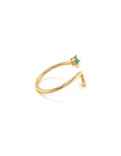 9K- ANILLO CON ZN VERDE ORO 9K 2