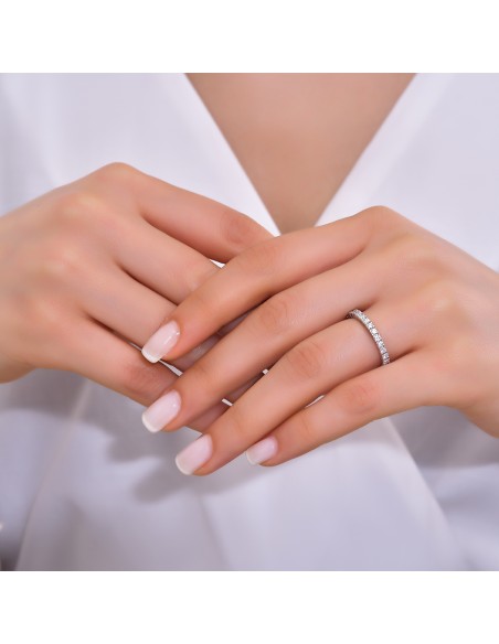 1,16ct- Anillo Aura ORO BLANCO DE 18K