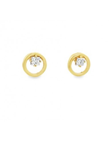 Pendientes Luz Princesa oro de 9k