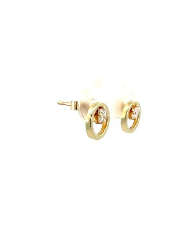 Pendientes Luz Princesa oro de 9k