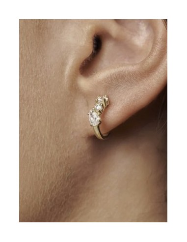 Pendientes Kaos oro de 9k