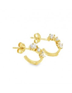 Pendientes Kaos oro de 9k 2