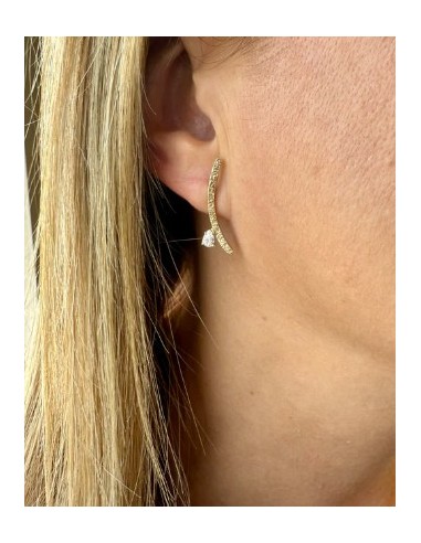 Pendientes Kaos oro de 9k
