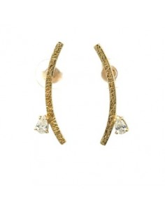 Pendientes Kaos oro de 9k 2