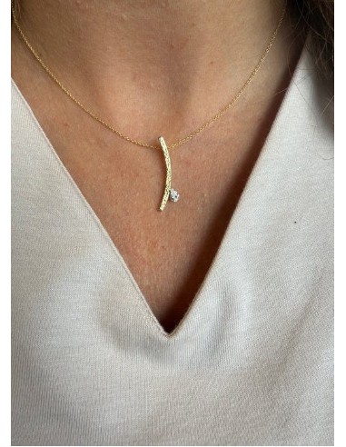 Gargantilla Curve oro de 9k