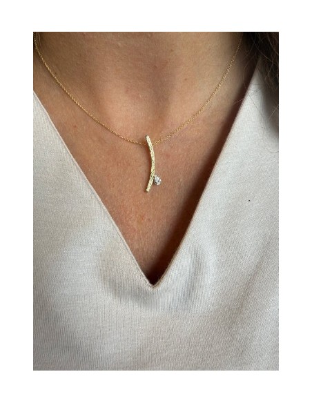 Gargantilla Curve oro de 9k