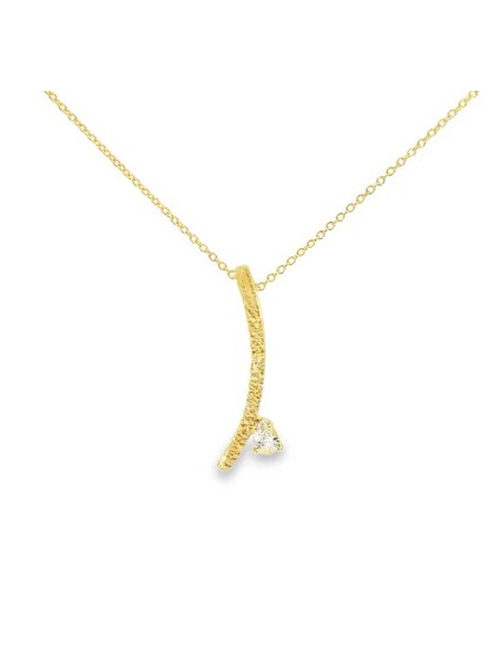 Gargantilla Curve oro de 9k