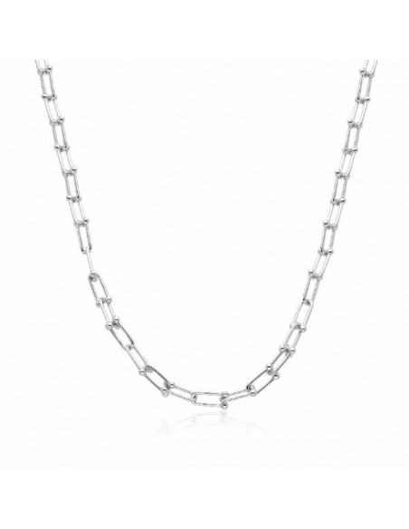 Gargantilla de plata con eslabones modernos