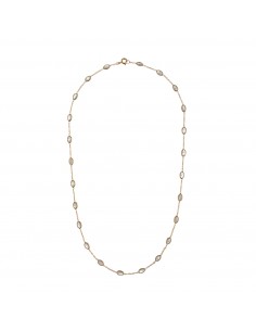 Collar Mineral Piedra luna Oval 43cm Bañado