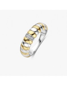 Anillo Dúo de Luz en plata bicolor