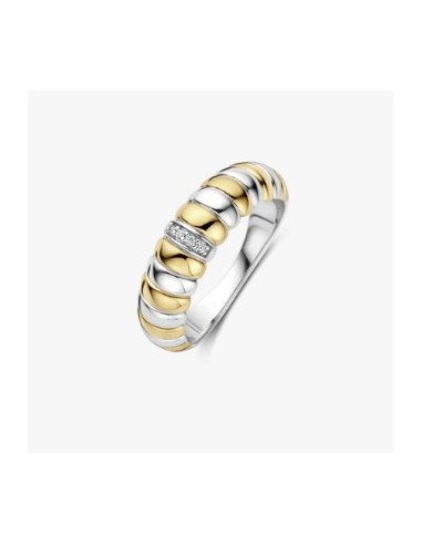 Anillo Dúo de Luz en plata bicolor