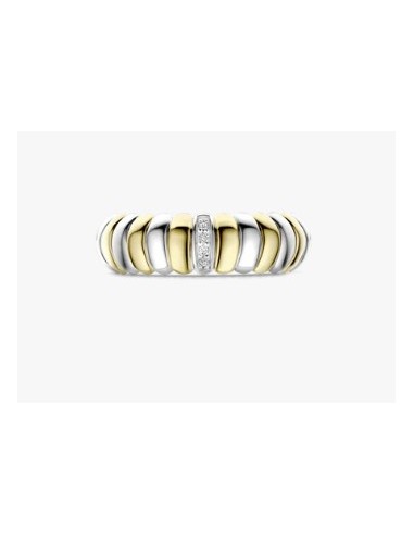 Anillo Dúo de Luz en plata bicolor