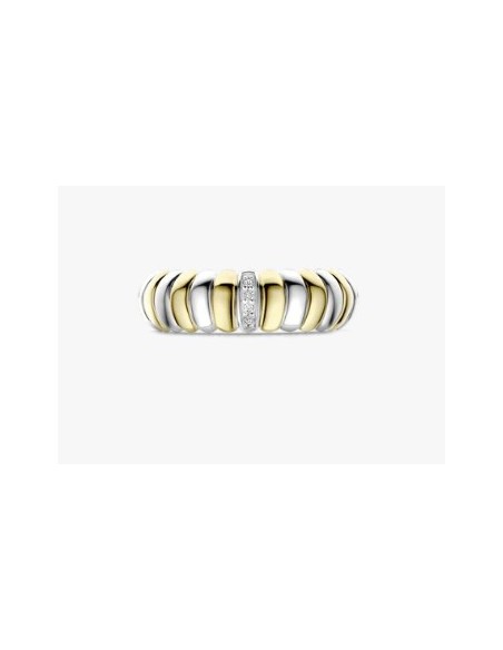 Anillo Dúo de Luz en plata bicolor