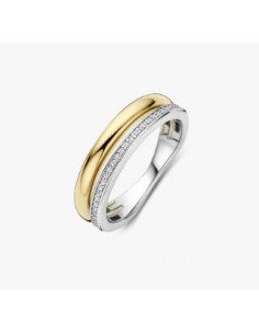 Anillo Horizonte de Plata Bicolor