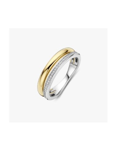 Anillo Horizonte de Plata Bicolor