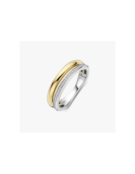 Anillo Horizonte de Plata Bicolor