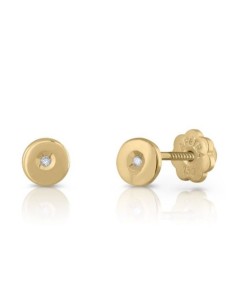 PENDIENTES CHATÓN ORO DE 18K