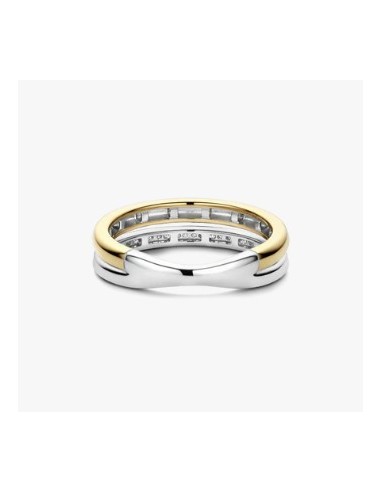 Anillo Horizonte de Plata Bicolor