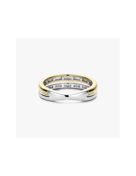 Anillo Horizonte de Plata Bicolor