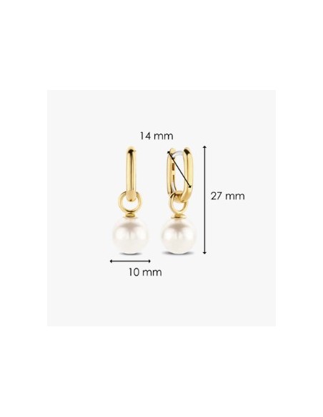 Pendientes Gota de Luz con perla plata