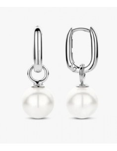 Pendientes Gota de Luz en plata con perla blanca 2