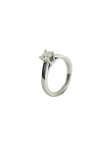 ct-0,72 ANILLO SOLITARIO 4 GRAPAS ORO BL DE 18K