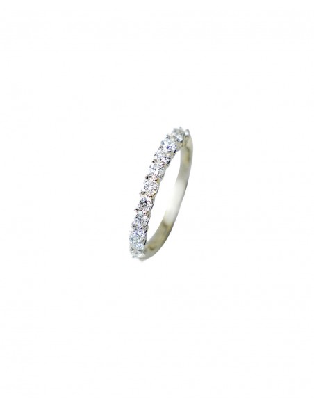 0.88CT- Anillo oro blanco de 18k