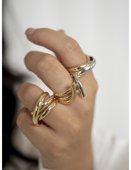 ANILLO TRICOLOR HAV ORO DE 18K